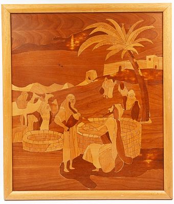 Marquetry image 
An impressive picture made with the marquetry technique, Eliezer Abd Avraham 