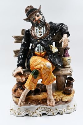Capodmonte porcelain statue 
A large and impressive capodmonte porcelain statue Italy large 