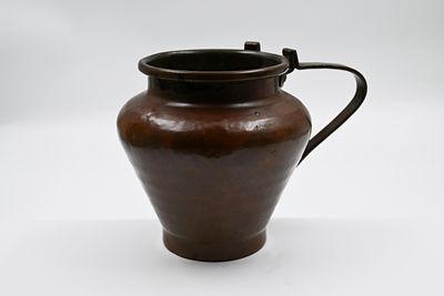 Handwashing vessel (Natla). 
Handwashing vessel (Natla) made of copper, circa late 19th 