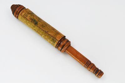 The scroll of Esther is drawn and written by hand on parchment. Italy. 18th century. 
A special 
