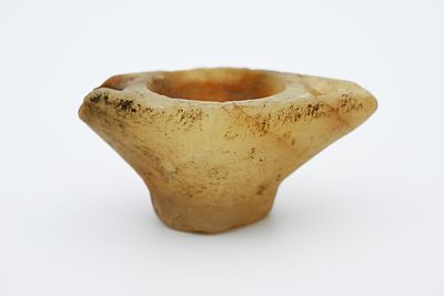 Ancient oil candle made of stone (or ancient oil vessel), Middle East and surrounding area 