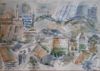 מתוך עיזבון של אספן וסוחר אמנות מוכר. 
פנחס אברמוביץ' (1909-1986) - 
מתוך עיזבון של אספן וסוחר 