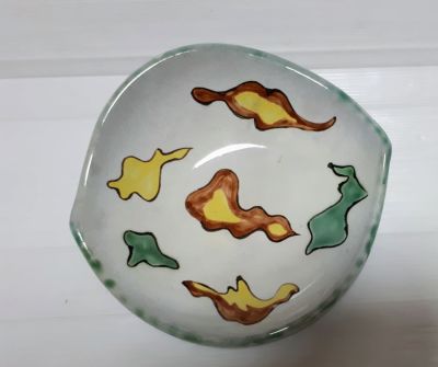 צלחת קרמיקה ישראלית תוצרת לפיד 
26X26 ס"מ