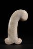 A Mughal White Jade Dagger Hilt, 19th-20th Century. Carved from white jade, the hilt is Image - 1