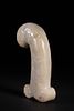 A Mughal White Jade Dagger Hilt, 19th-20th Century. Carved from white jade, the hilt is Image - 5