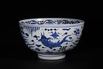 A Chinese Blue and White 'Fish and Aquatic Plant' Porcelain Bowl, Xuande Mark. A Chinese blue Image - 2