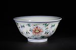 A Chinese Yongzheng Doucai Bowl, Yongzheng Mark. A Chinese Yongzheng Doucai bowl with a gently Image - 1