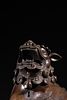 A Chinese Bronze Lion Censer, 19th Century. A patinated bronze figure of an East Asian-style Image - 4
