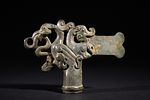 An Archaic Bronze Mythical Beast Ceremonial Finial, Possibly Spring and Autumn / Warring States Image - 1