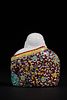 A Chinese Famille Rose Porcelain Maitreya Buddha Figurine. A Chinese Famille Rose porcelain Image - 1