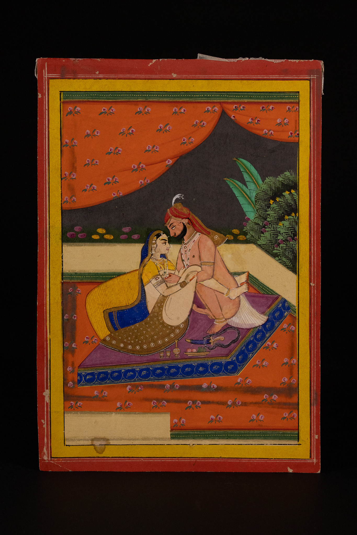 A NORTH INDIAN SIKH EROTIC MINIATURE PAINTING, 18TH/19TH CENTURY.
