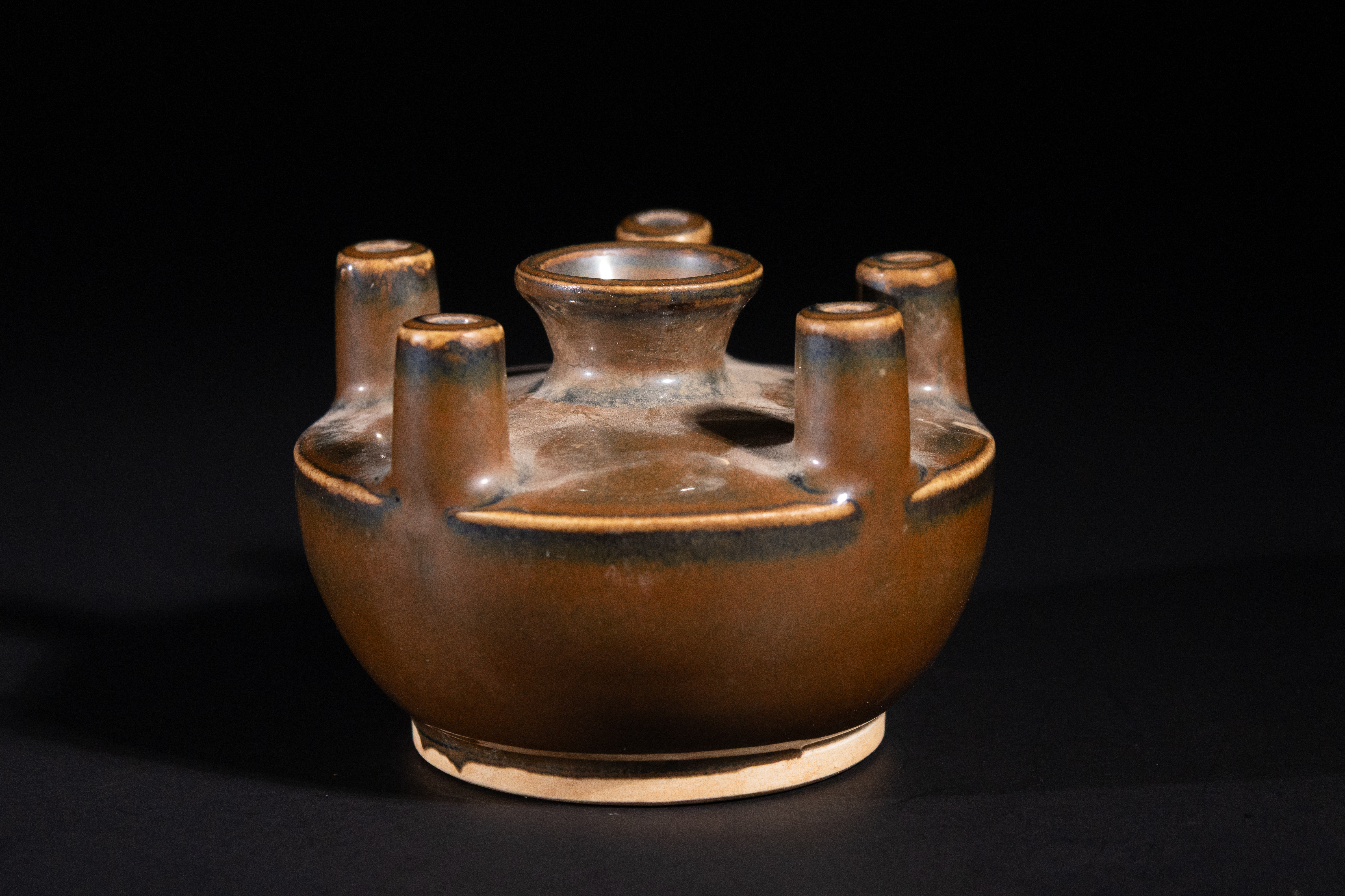 A Chinese Five-Spout Ceramic Vessel