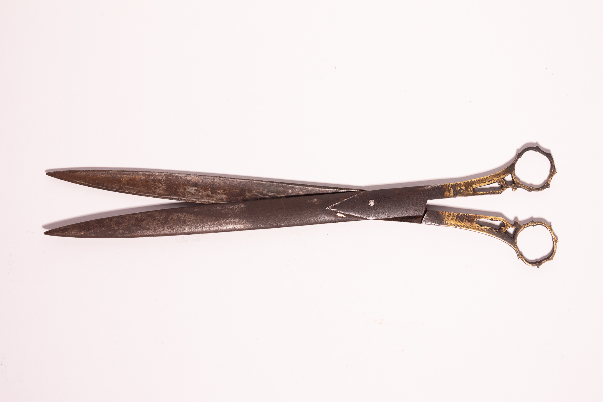 AN OTTOMAN STEEL CALLIGRAPHER'S SCISSORS.