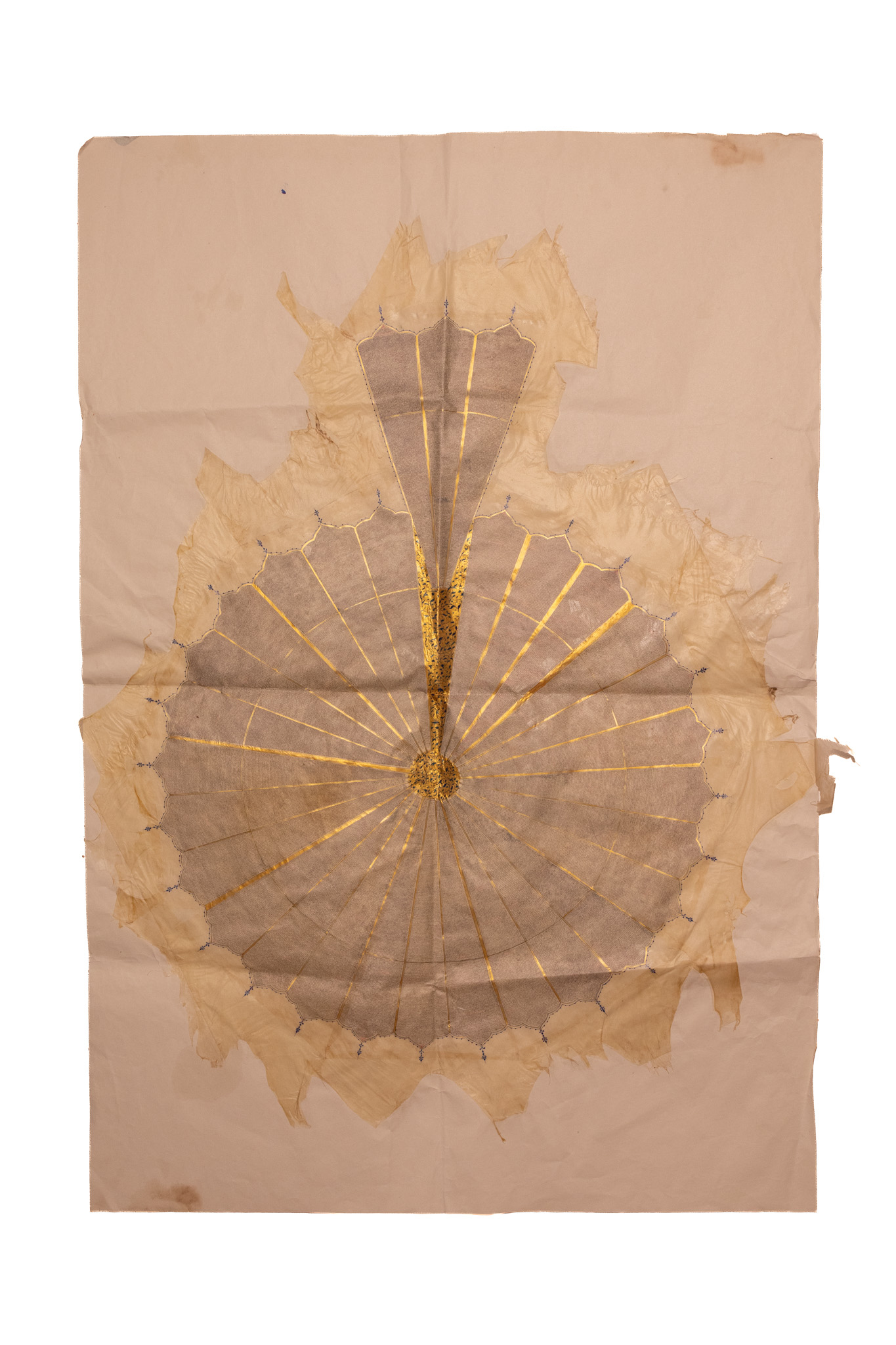 AN INDO-PERSIAN CALLIGRAPHIC MICROGRAPHY PANEL OF THE COMPLETE QURAN ON VELLUM.