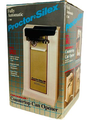 פותחן קופסאות שימורים ישן אוטומטי חשמלי, כולל משחיז סכינים ומספריים, חשמל 110v, חדש באריזה 