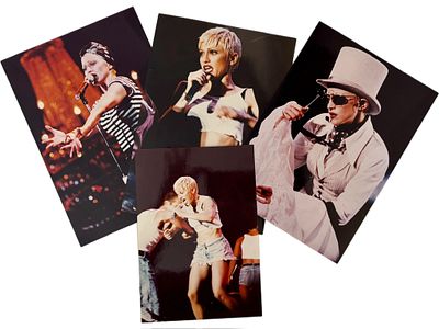 אספנות מדונה, לוט 4 צילומים מקוריים על נייר קודאק, 21x15 ס״מ ו 18x13 ס״מ