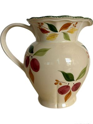 כד חרסינה מעוטר, 19x20 ס״מ