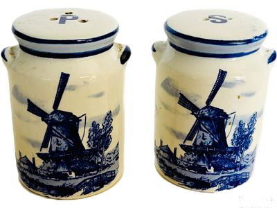 דלפט, מלחיה ופלפליה, 6x4 ס״מ, חתומים