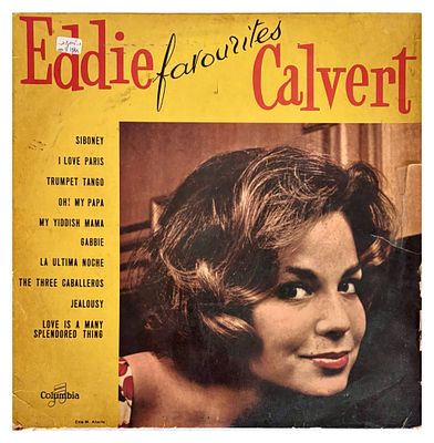 תקליט Eddie Calvert Favourites, לא נבדק, חיצונית נראה תקין, 10 אינץ׳, עטיפה קרועה