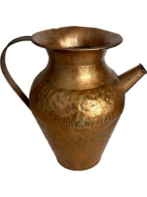 כד מתכת דקורטיבי 29x26 ס״מ