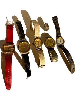 לוט 6 שעונים ישנים, לא נבדקה תקינות