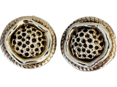 עגילי כסף, 3.0 ס״מ, משקל כולל 22.30 גרם, חתום 925 אלקטרופורמינג