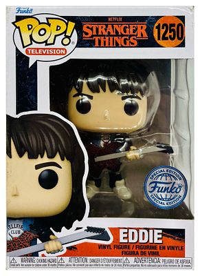 מארז פאנקו פופ בדמות אדי, 
Funko POP! TELEVISION 1250 
STRANGER THINGS - EDDIE 
