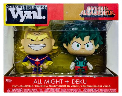 מארז שני פסלוני אספנות Vynl, MY HERO ACADEMIA, all might and deku, חדש באריזה