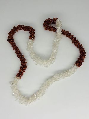 שרשרת גולדסטון וקריסטלים, 32 ס״מ במצב סגור