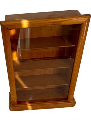 ארונית תצוגה (ויטרינה) לתליה על הקיר או להעמדה על שולחן, עץ ופרספקט, 41x31x10 ס״מ
