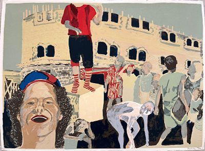 פמלה לוי 
"אמנות רחוב" 
ליטוגרפיה ישנה ואיכותית 
חתום וממוספר ביד האמנית