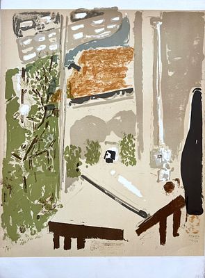 ליליאן קלאפיש 
"נוף רחוב" 
ליטגורפיה ישנה ואיכותית 
חתום וממוספר ביד האמנית