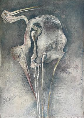 אדווין סולומון 
"חסידות" 
ליטוגרפיה ישנה ואיכותית 
חתום וממוספר ביד האמן