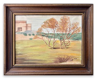 אתי לוי, שמן על בד, 41x52 ס״מ כולל המסגרת, חתום