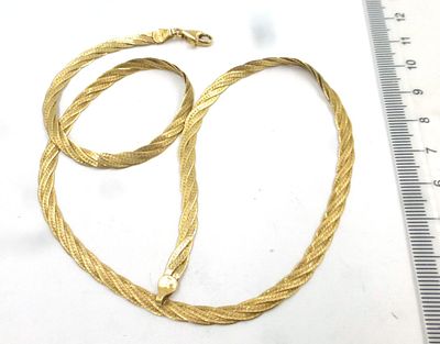 Chain necklace, gold 14K. length 45 cm, 11.4 gm