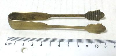 Small silver 875 tongs. Soviet Russia, 28 gm