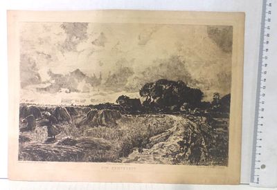 Struck Hermann 1876-1944 - Etching, harvest time after Olef Jernberg. Signed on plate, 21X30 cm