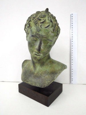 Stucco (bronze like) bust, Alexander the Great