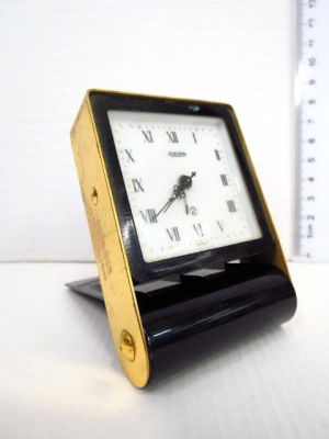 Traveling alarm clock, by Jaeger, Switzerland
