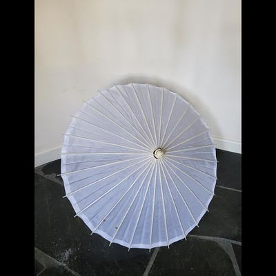 White Parasol Umbrella - Decorative, Lightweight, Vintage Style. Parasol umbrella constructed of 