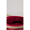Tiannl Crossbody Bag - Floral, Braided Strap. Description: Tiannl red crossbody bag with a Image - 1
