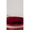 Tiannl Crossbody Bag - Floral, Braided Strap. Description: Tiannl red crossbody bag with a Image - 2
