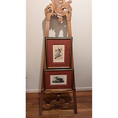 A Pair of John James Audubon Framed Bird Prints Featuring Brown Pelicans. Description: A pair of 
