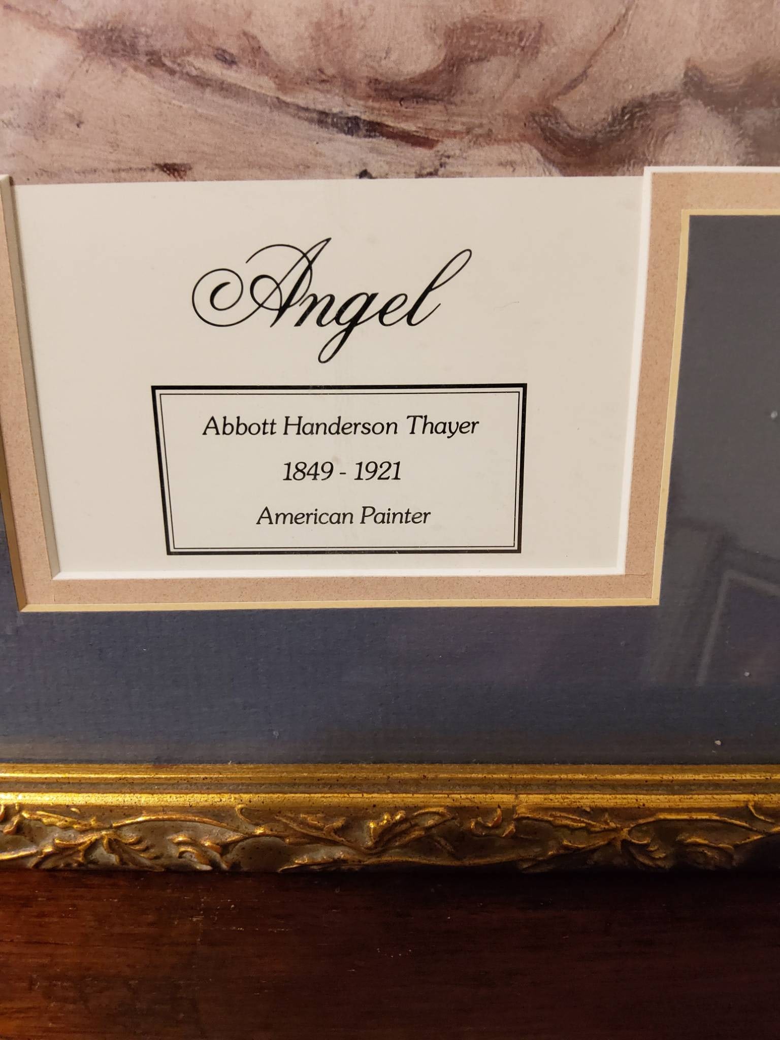 Abbott Handerson Thayer ‘Angel’ Framed Print