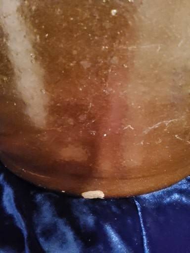 Brown Glazed Stoneware Jug with Handle