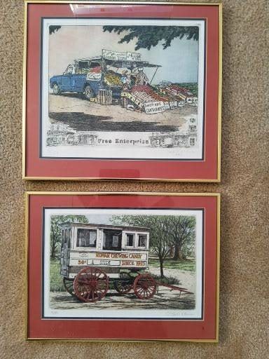 Set of Two Framed Limited Edition Prints by Jack R. Miller