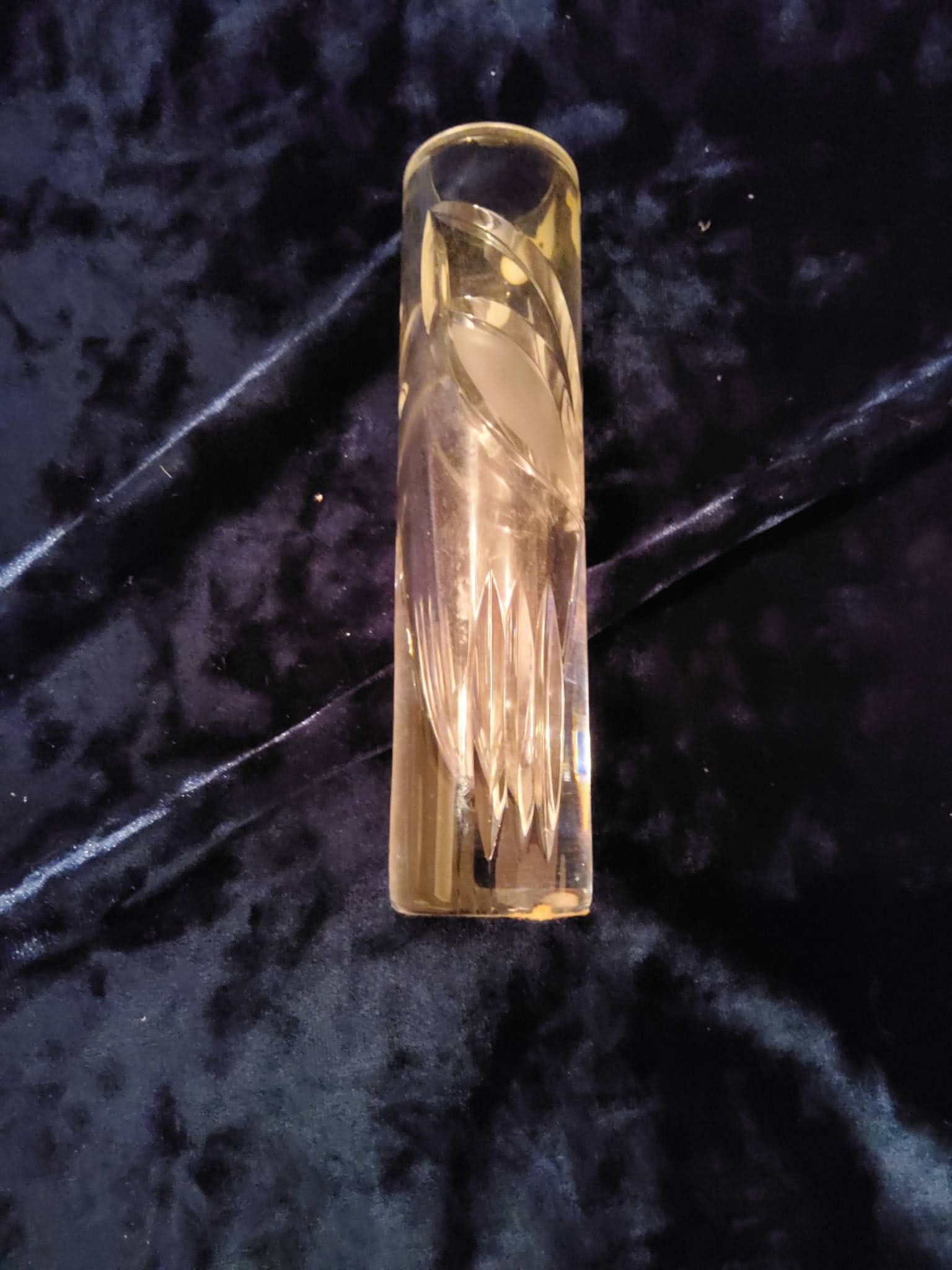Hand-Cut Bohemia Crystal Bud Vase