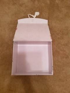 Floral Decorative Gift Box with Ribbon Closure
