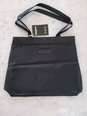 Montiel Women’s Black Nylon Tote Bag. Montiel of Paris black tote bag with a simple and 