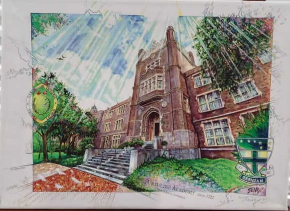 Ursuline Academy Signed Limited Edition Canvas Print